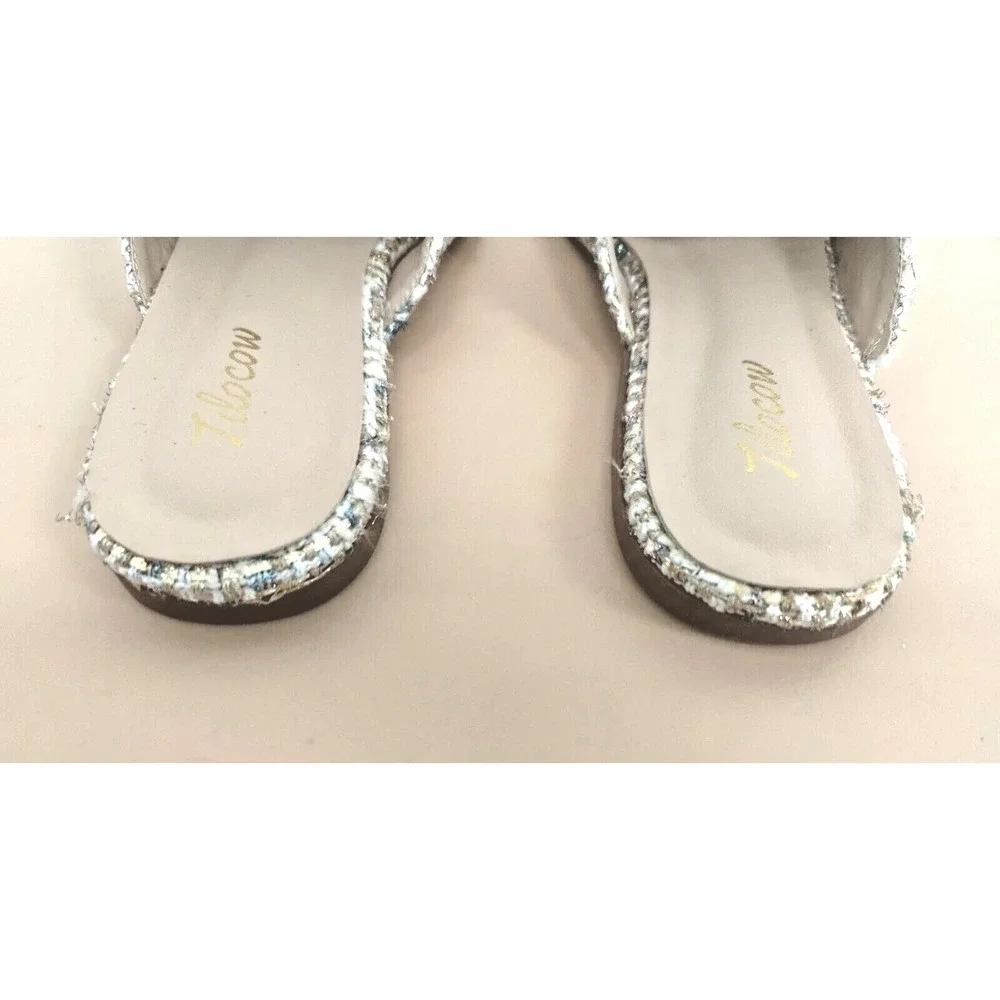 Tilocow Flat Mules for Women Closed Pointed‎ Toe Backless Casual Size 7.5 - Picture 3 of 9